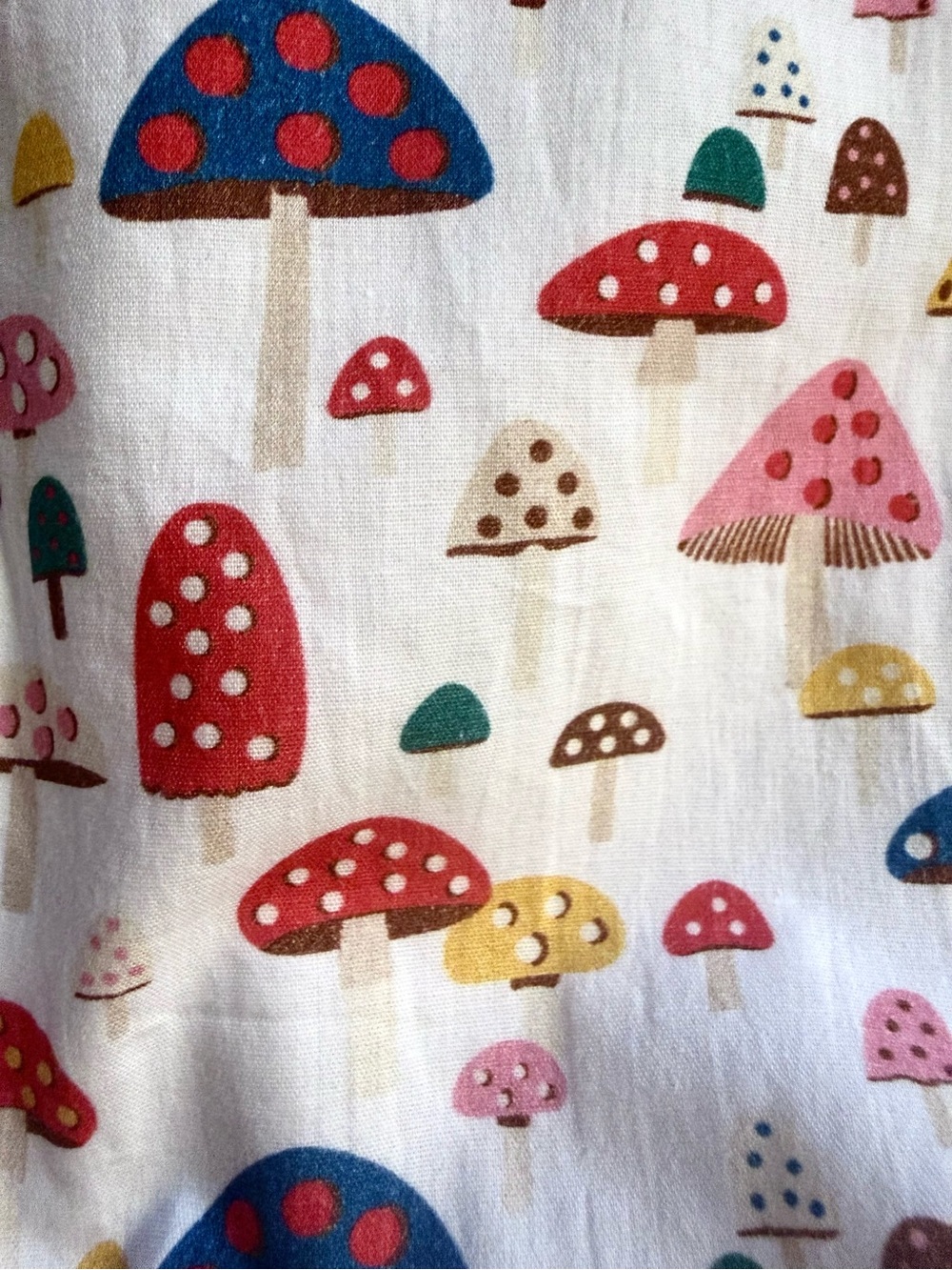 White Mushroom Print Sleeveless Dress -  Women's - Picture 3 of 5